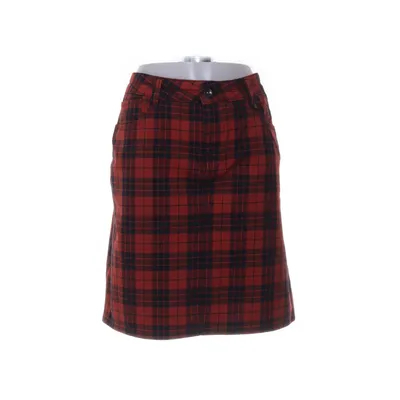 Skirt (Red, Black) from Peckott Cotton, Elastane