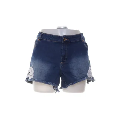 Jeansshorts (Blå, Vit) från Janina Bomull, Elastan