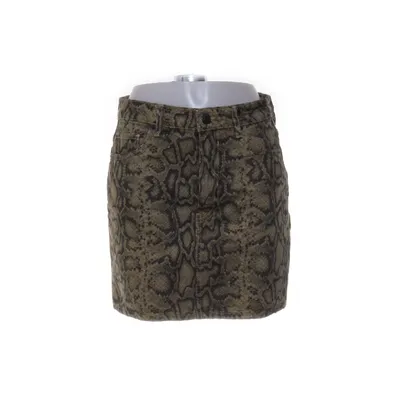 Spijkerrok (Groen, Zwart) van Bershka