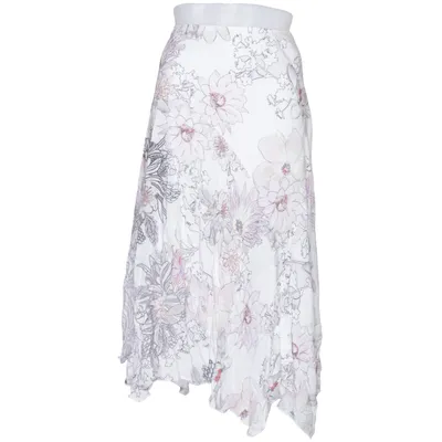 Kjol (Vit, Flerfärgad) från Michele Modal, Polyester, Viskos