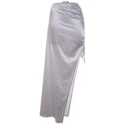 Maxi skirt (White) from Femme Luxe Polyester, Elastane