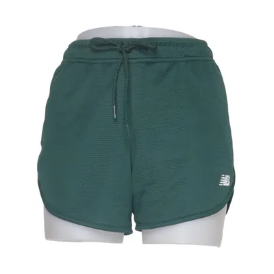 Trainingsshorts (Groen) van New Balance Gerecycled polyester