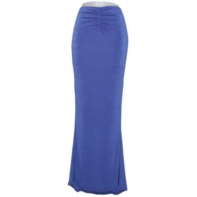 Långkjol (Blå) från NLY One Elastan, Polyester