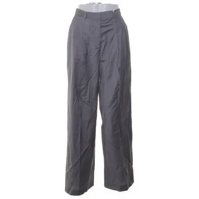 Kostuumbroek (Grijs) van Carin Wester Wol, Elastaan, Viscose