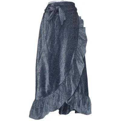 Omlottkjol (Blå) från Ganni Elastan, Metallfiber, Polyamid
