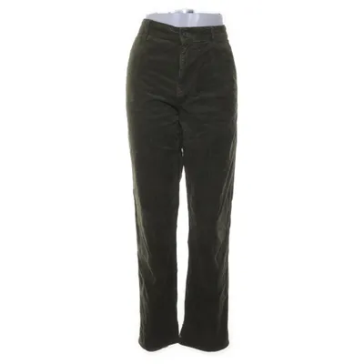 Corduroy broek (Groen) van Penn & Ink Katoen, Elastaan