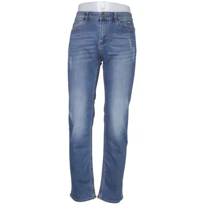 Jean (Bleu) de Greystone Coton, Élasthane, Cuir, Polyester, Viscose