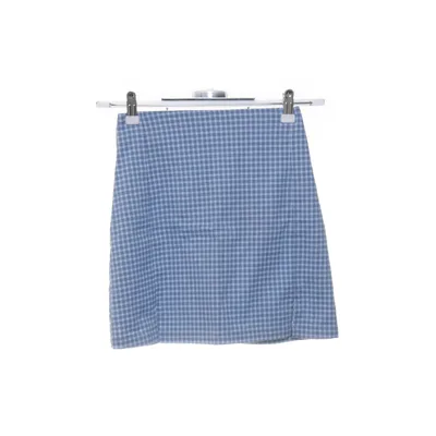 Kjol (Blå, Vit) från Brandy Melville Elastan, Polyester, Viskos