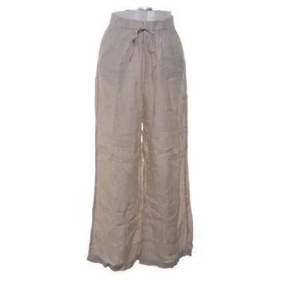 Palazzo broek (Beige) van Gina Tricot Linnen