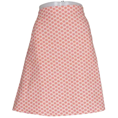 Jupe (Blanc, Orange) de Du Milde Coton, Élasthane