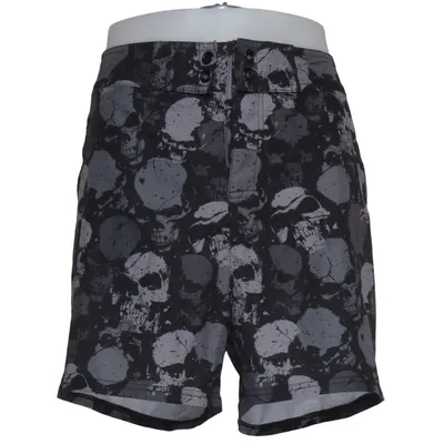 Badshorts (Svart, Grå) från Killstar Elastan, Polyester