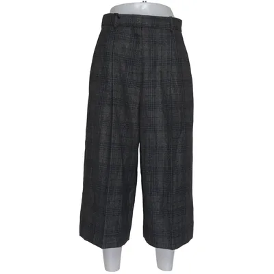 Culottes (Gray) from Sandro Cotton, Polyester, Wool