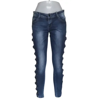 Jeans (Blå, Sort) fra Realty Bomuld, Elastan