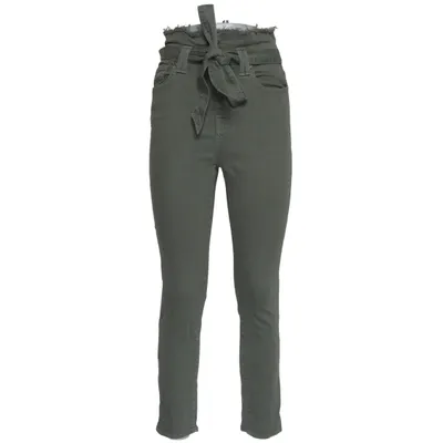 Spijkerbroek (Groen) van 7 for All Mankind Katoen, Elastaan, Polyester