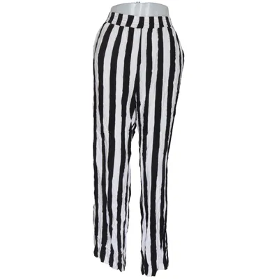 Palazzo broek (Zwart, Wit) van Divided by H&M Viscose