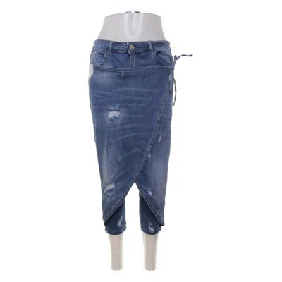 Wrap pants (Blue) from Jewelly Cotton, Elastane