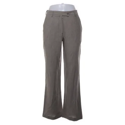 Suit pants (Brown) from Flare Collection Linen, Polyester, Viscose