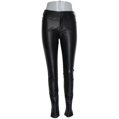 Pants (Black) from Denim Jeansmakers Polyester, Polyurethane