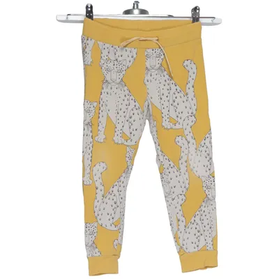 Sweatpants (Gul, Hvid) fra Mini Rodini Elastan, Økologisk bomuld