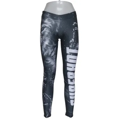 Collants de sport (Noir, Blanc) de Superhot Élasthane, Polyester