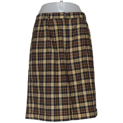 Culotte (Gelb, Schwarz, Braun) von Gardeur Leinen, Polyester, Viskose, Wolle