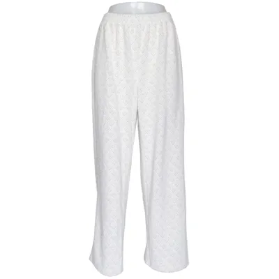 Palazzobyxor (Beige, Vit) från Dazy Elastan, Polyester