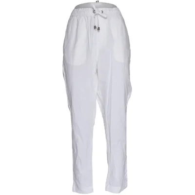 Broek (Wit) van DeVal Woman Katoen, Linnen