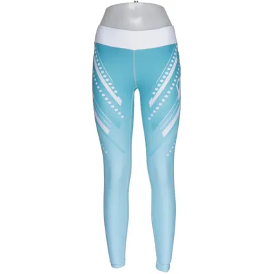 Träningstights (Blå, Vit) från Dcore Elastan, Polyester