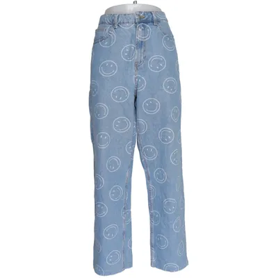 Spijkerbroek (Blauw, Wit) van Smiley x H&M Katoen