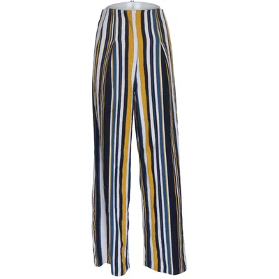 Pantalon patte d'éléphant (Bleu, Jaune, Blanc) de Do + Be Polyester