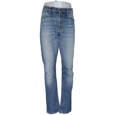 Jeans (Blå) fra Nudie Jeans Bomuld, Elastan, Læder