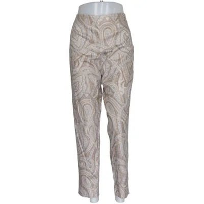 Broek (Beige, Bruin, Meerkleurig) van Cambio Katoen, Elastaan