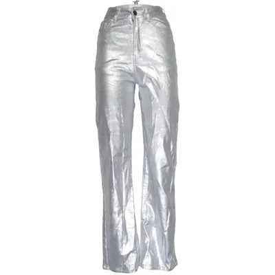 Broek (Zilver) van Hello Miss Katoen, Elastaan, Polyester