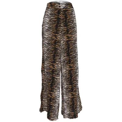 Palazzo broek (Beige, Zwart) van King Louie Viscose