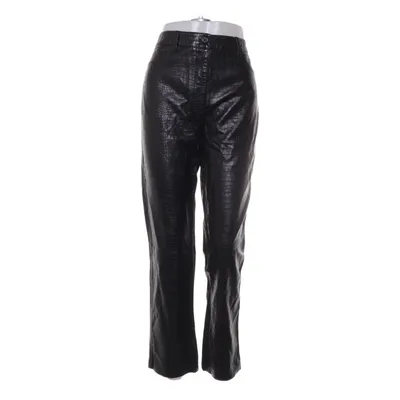 Leren broek (Zwart) van Mango Polyester, Polyurethaan, Viscose