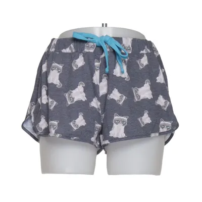 Pyjamasshorts (Grå, Flerfärgad) från Grumpy Cat Bomull, Polyester