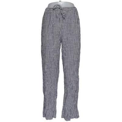 Pants (Black, White) from Simons Linen, Viscose