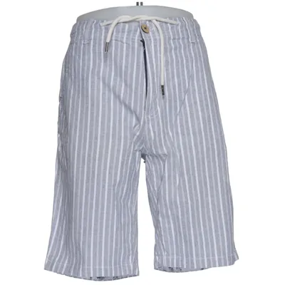 Shorts (Blue, White) from Colours & Sons Cotton, Linen