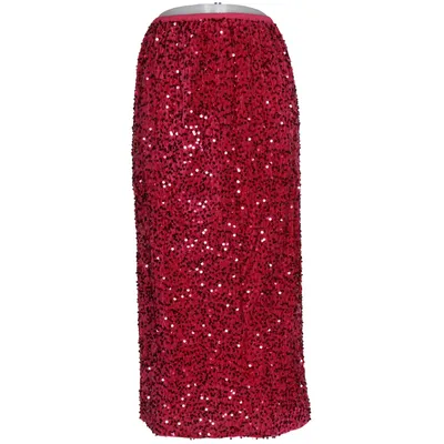 Maxi skirt (Pink, Multicolored) from Mochy Polyester