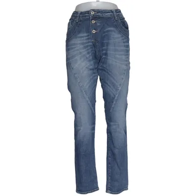 Spijkerbroek (Blauw) van Please Katoen, Elastaan