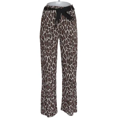 Palazzo pants (Brown, Beige) from Le Streghe Elastane, Polyamide, Polyester, Viscose