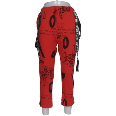 Pants (Red, Black) from New Collection Cotton, Elastane