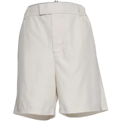 Korte broek (Beige) van Represent Katoen, Elastaan, Linnen