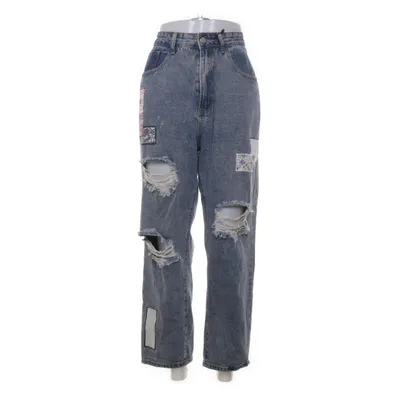 Jeans (Blå, Flerfärgad) från Shein Curve Bomull, Polyester