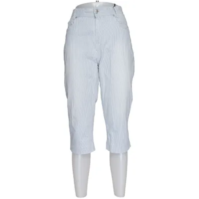 Pantacourt (Bleu, Blanc) de Anna Montana Coton, Élasthane, Tencel
