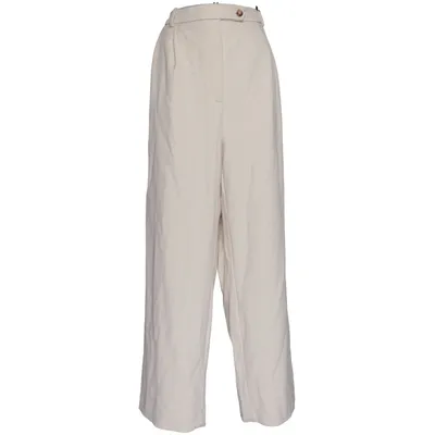 Pantalon patte d'éléphant (Beige) de Giuliva Heritage x H&M Élasthane, Polyester, Viscose