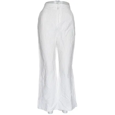 Pantalon patte d'éléphant (Blanc, Gris) de Lindex Lin, Polyester, Viscose