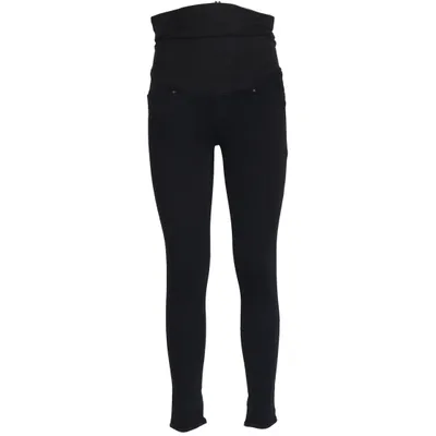 Pantalon maternité (Bleu) de H&M Mama Coton, Élasthane, Viscose