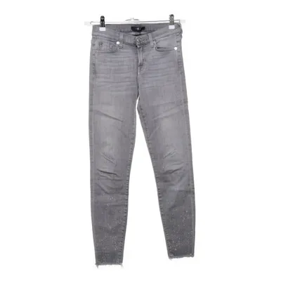 Spijkerbroek (Grijs) van 7 for All Mankind Katoen, Polyester