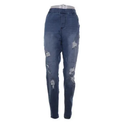 Jeans (Blå) från Zizzi Bomull, Elastan, Polyester